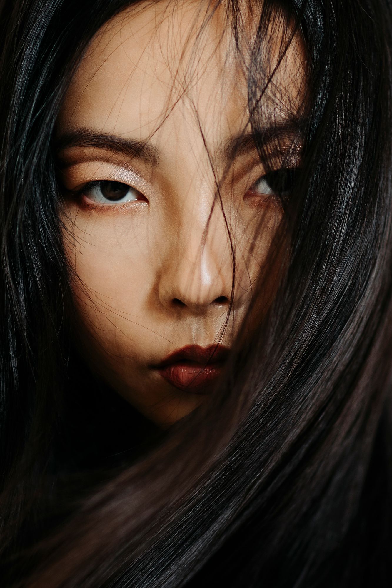 Asian girl Close Up Portrait
